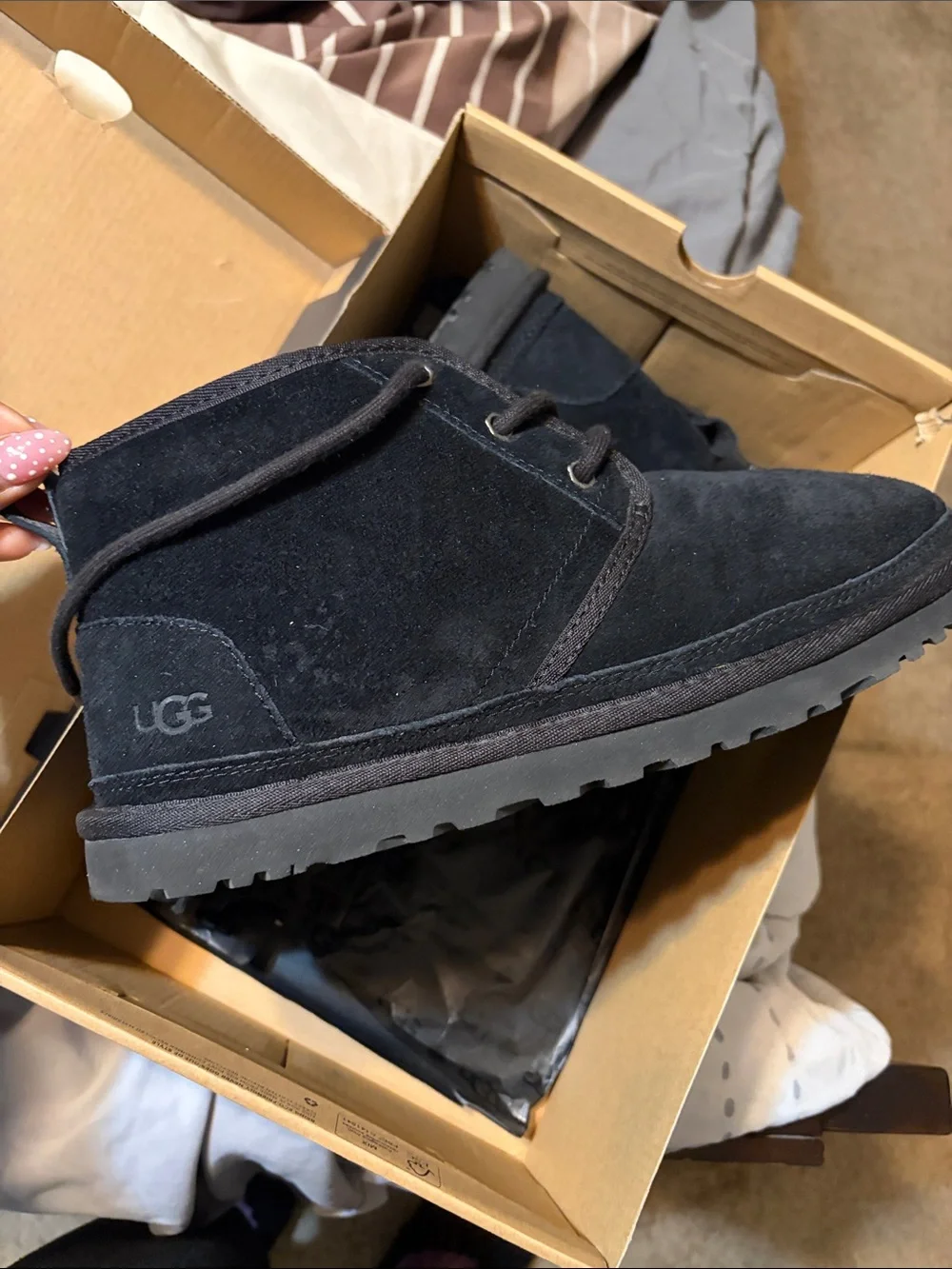 UGG Men's Black Suede Chukka Boots